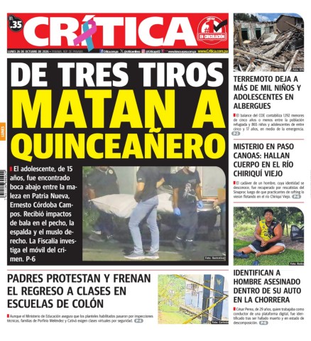 Portada Diario Crítica