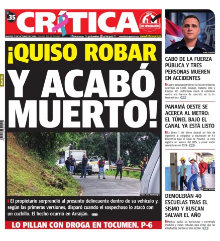 Portada Diario Crítica
