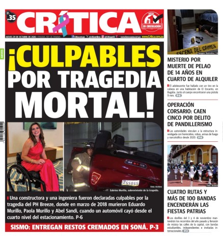 Portada Diario Crítica