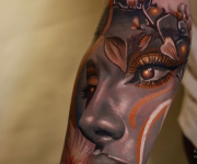Los tatuajes de la artista Jema Ferrer que están causando furor en las redes sociales. Foto: Cortesía