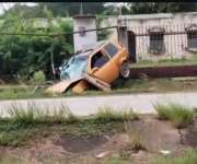 Así quedó la camioneta.