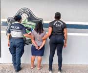 La mujer fue llevada al Ministerio Público.