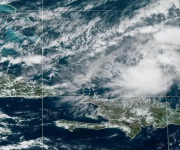 Está previsto que este fin de semana Oscar provoque fuertes lluvias en las islas del Caribe. Foto: EFE