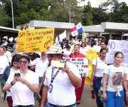 Protesta en la Unachi.