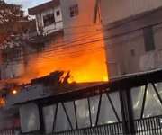 Escena del incendio.      (Foto: Tráfico Panamá)