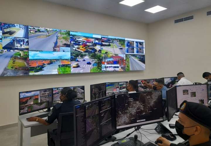 Centro municipal de videovigilancia de Arraiján.