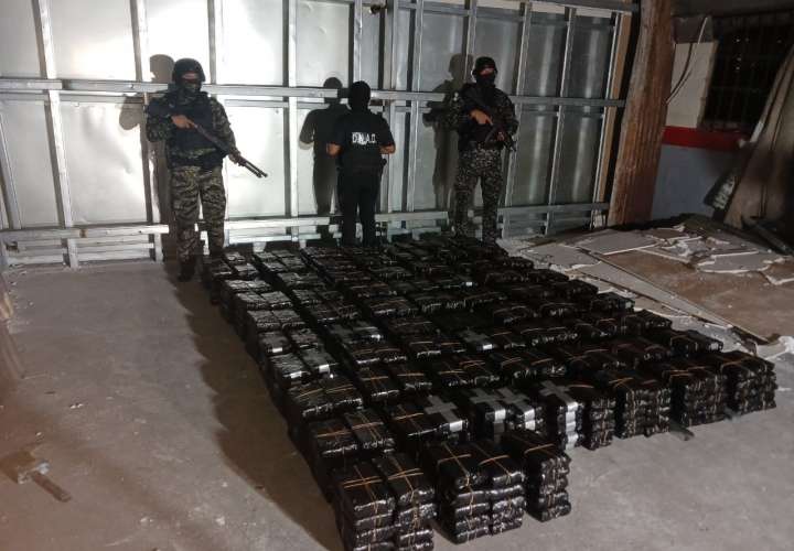 Descubren caleto en taller: 775 paquetes de droga ocultos en paredes