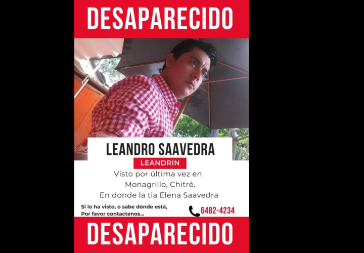 Desaparecido desde hace un mes ¿Dónde está Leandro? 
