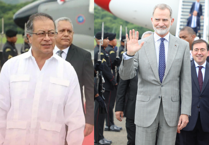 El rey Felipe VI, Gustavo Petro y más mandatarios llegan a Panamá
