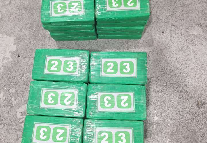 Incautan 50 paquetes de drogas en recinto portuario en Colón