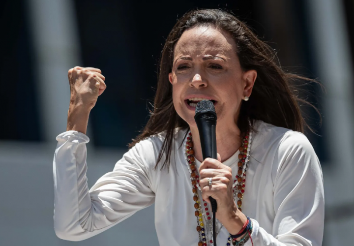 María Corina Machado sobre asilo de Edmundo González. Foto: EFE