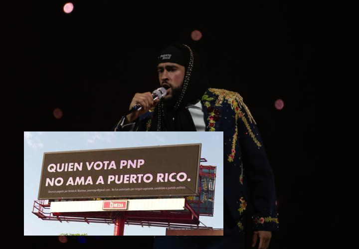 Bad Bunny se enfrasca con partido político y le presentan querella