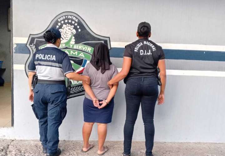 La mujer fue llevada al Ministerio Público.