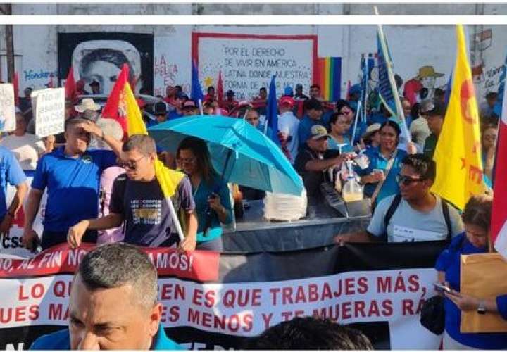 Concentración obrera a las 10 de la mañana en los alrededores de la Asamblea Nacional.