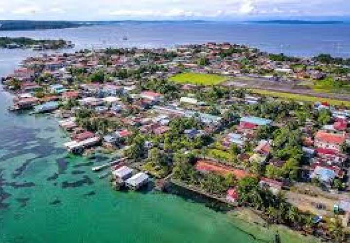 Vista de la Isla Colón, en Bocas del Toro.