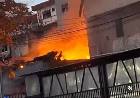 Escena del incendio.      (Foto: Tráfico Panamá)