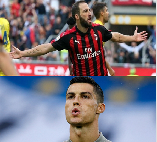 Cristiano Ronaldo y Gonzalo Higuaín. Foto: EFE