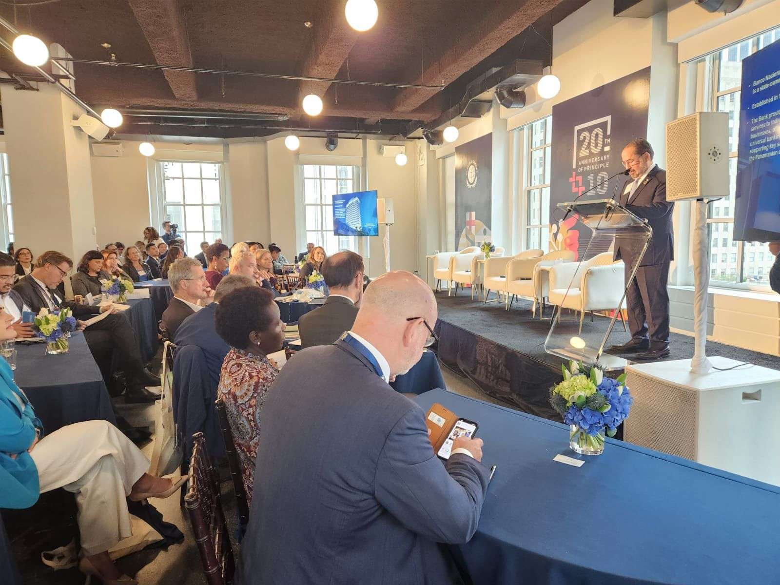 Presentación del gerente general de Banco Nacional, Javier Carrizo.