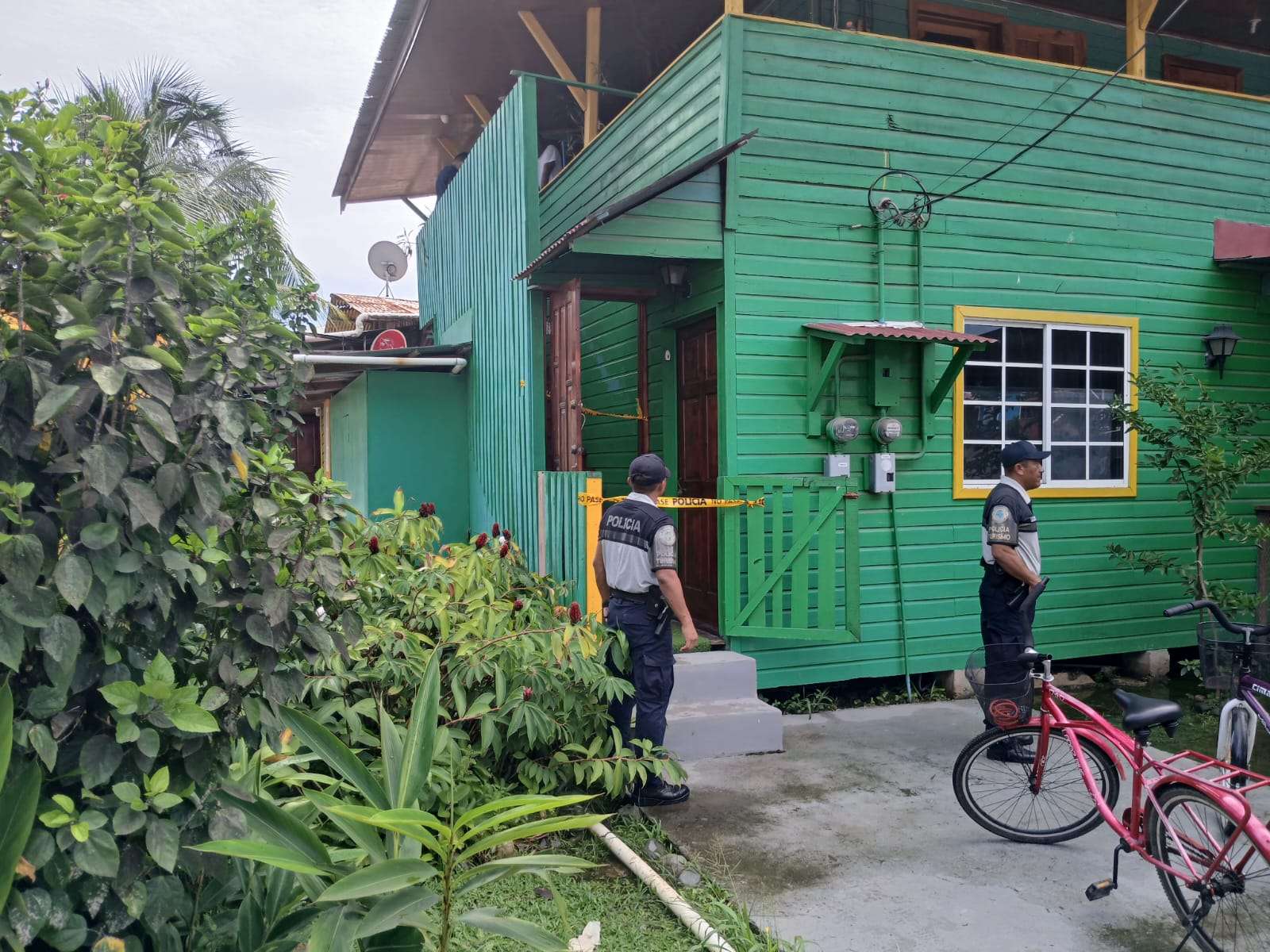 Casa donde ocurrió el homicidio.