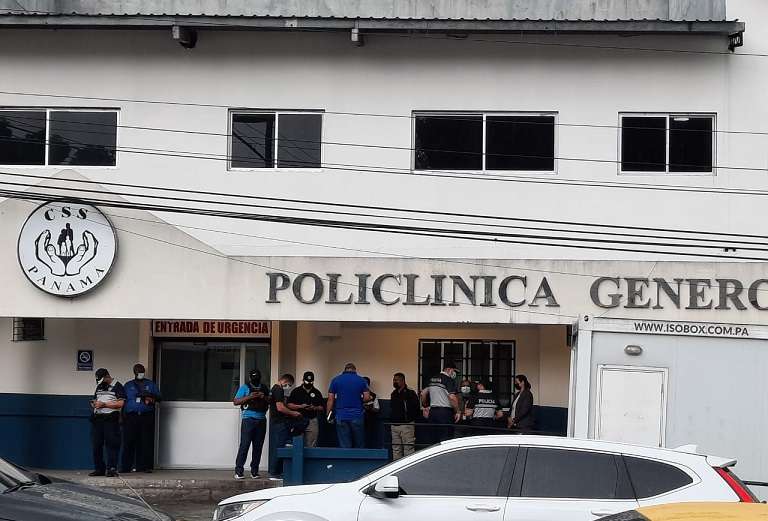 Unidades de la Policía y la DIJ llegaron a la Policlínica Generoso Guardia