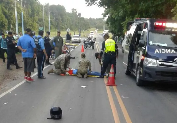 Vista general del accidente en Howard.  /  Foto: @PTimens2016