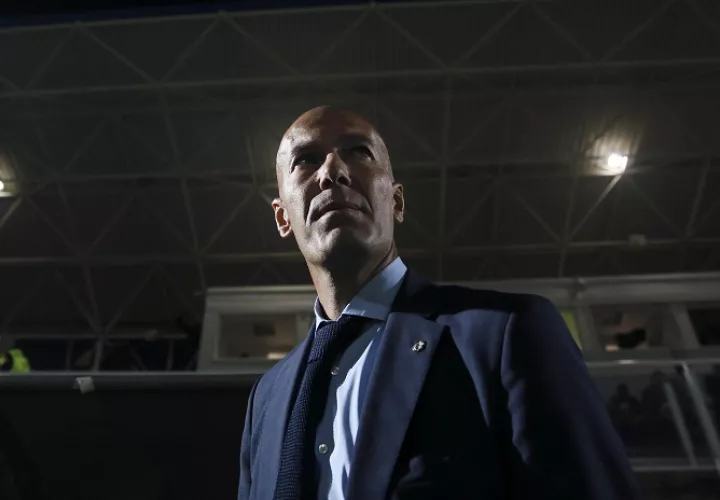 Zinedine Zidane, durante el partido de ida de dieciseisavos de final de la Copa del Rey. Foto: EFE