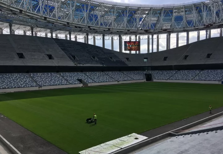 El estadio Nizhni Nóvgorod. Foto: AP