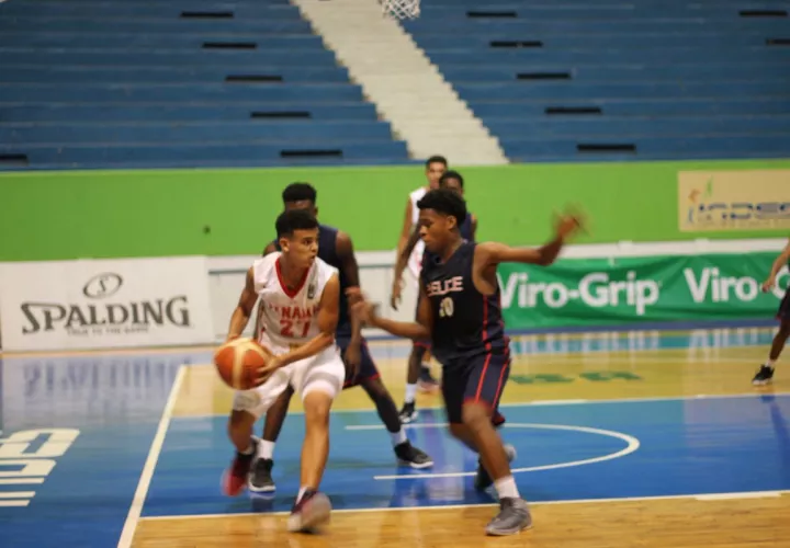 Panamá venció 97-69 a Belice en la categoría masculina. Foto: Fepaba 