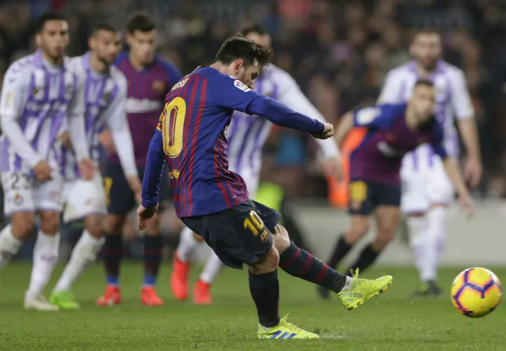 Lionel Messi, Barcelona, Valladolid, Liga Española, fútbol 