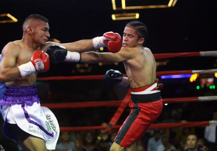 Carlos &quot;Arañita&quot; Ortega (izq.) y Johnny Garay cumplieron con dar un buen combate. Foto: Anayansi Gamez