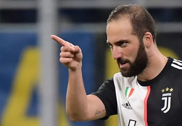 El argentino Gonzalo Higuaín, delantero del Juventus.