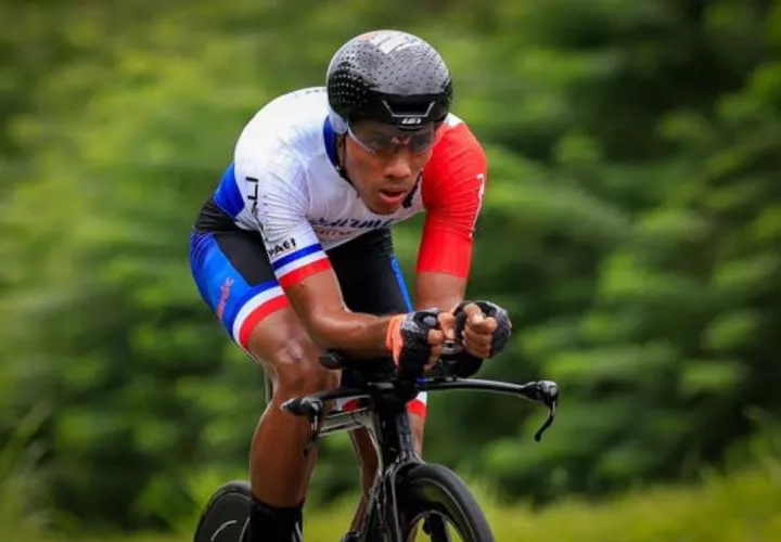 Christofer Jurado, integrante de la selección panameña de ciclismo. Foto: Fepaci