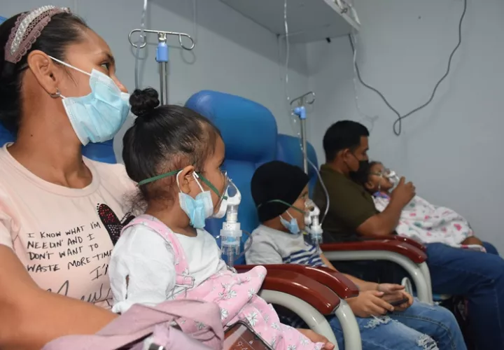 Alta demanda de pacientes en el hospital pediátrico de la CSS.  (Foto:CSS)