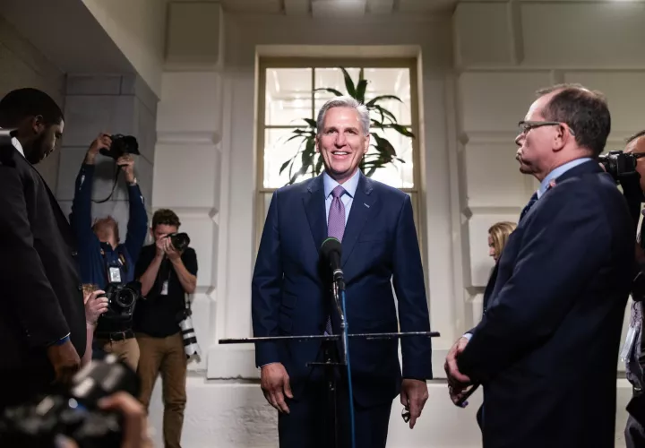 El presidente de la Cámara Baja estadounidense, el republicano Kevin McCarthy,