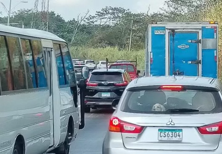 Vista del tráfico en el área de vía Centenario. (Foto: Tráfico Panamá)