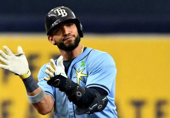 José Caballero, infielder panameño de los Rays de Tampa Bay. Foto: EFE