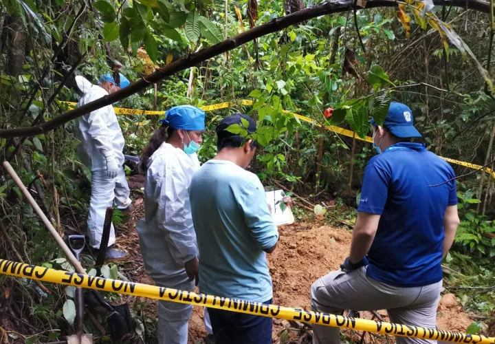 Descubrimiento de la fosa clandestina.