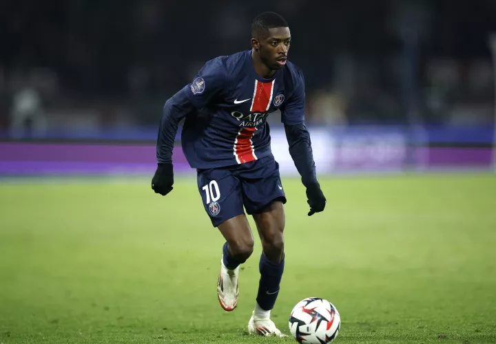 El atacante del PSG Ousmane Dembele.