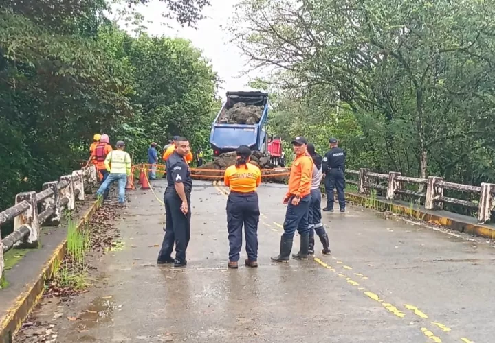 Puente en reparación.