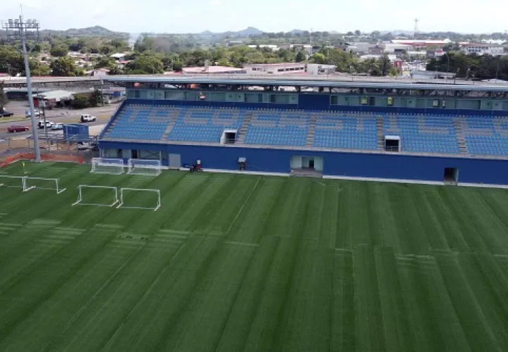 Vista Panorámica del Estadio Arístocles 'Toco' Castillo, en Santiago, Veraguas. Foto: Pandeportes