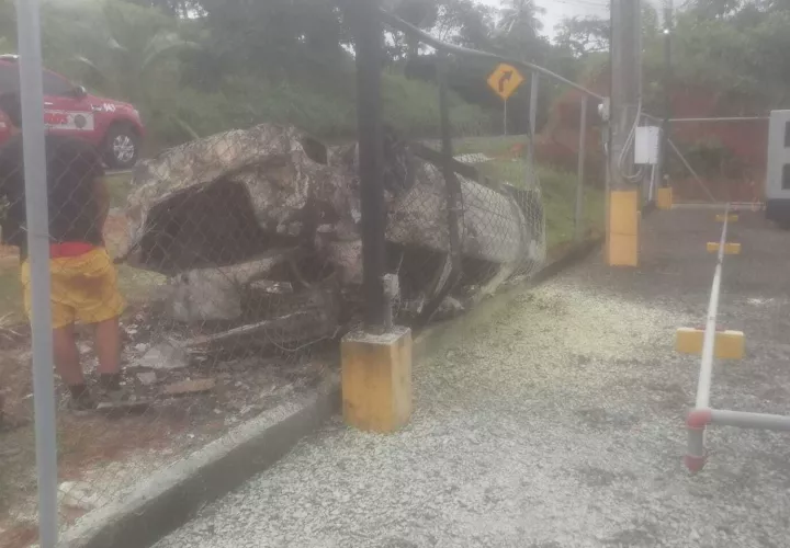 Auto declarado pérdida total.