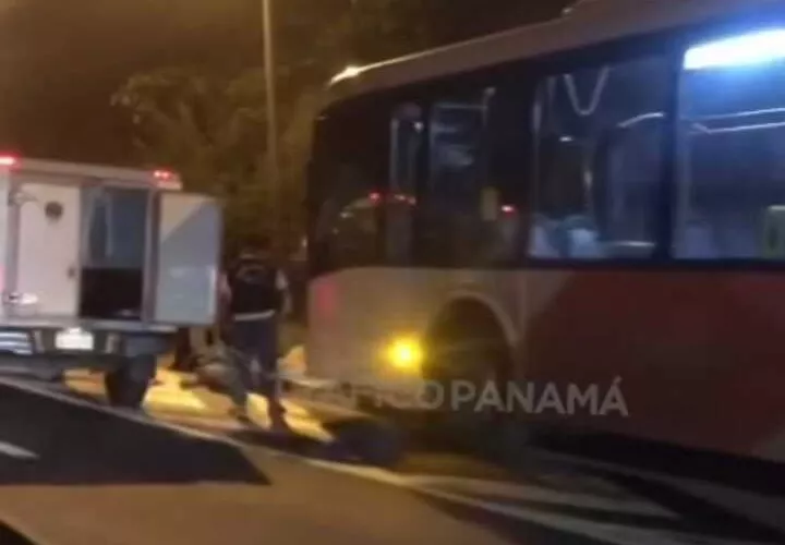 Escena del accidente fatal en Panamá Norte.  (Foto: Tráfico Panamá)