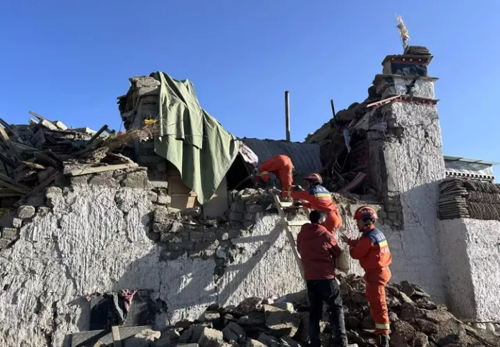 95 muertos, 130 heridos, terremoto, Tibet, magnitud 6,8