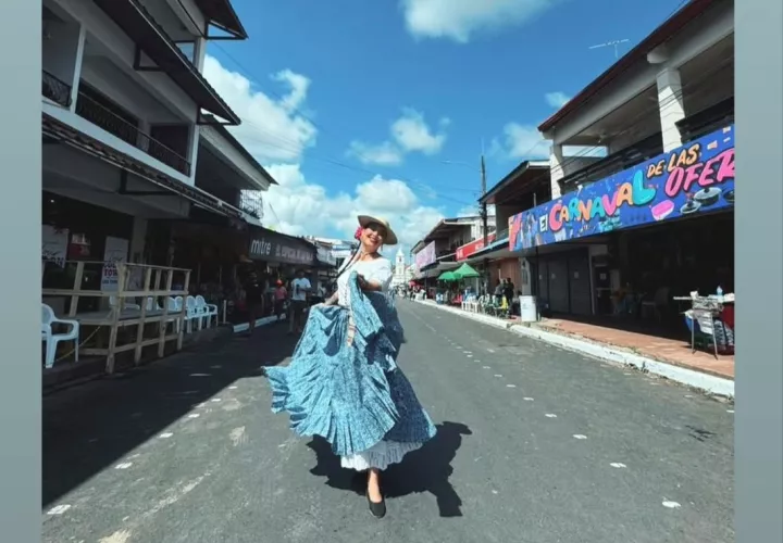 Estefi Varela desde Las Tablas. Foto: @estefi_varela