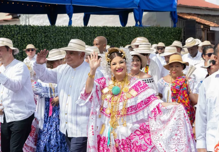 El presidente José Raúl Mulino y su esposa, Maricel. Foto: X